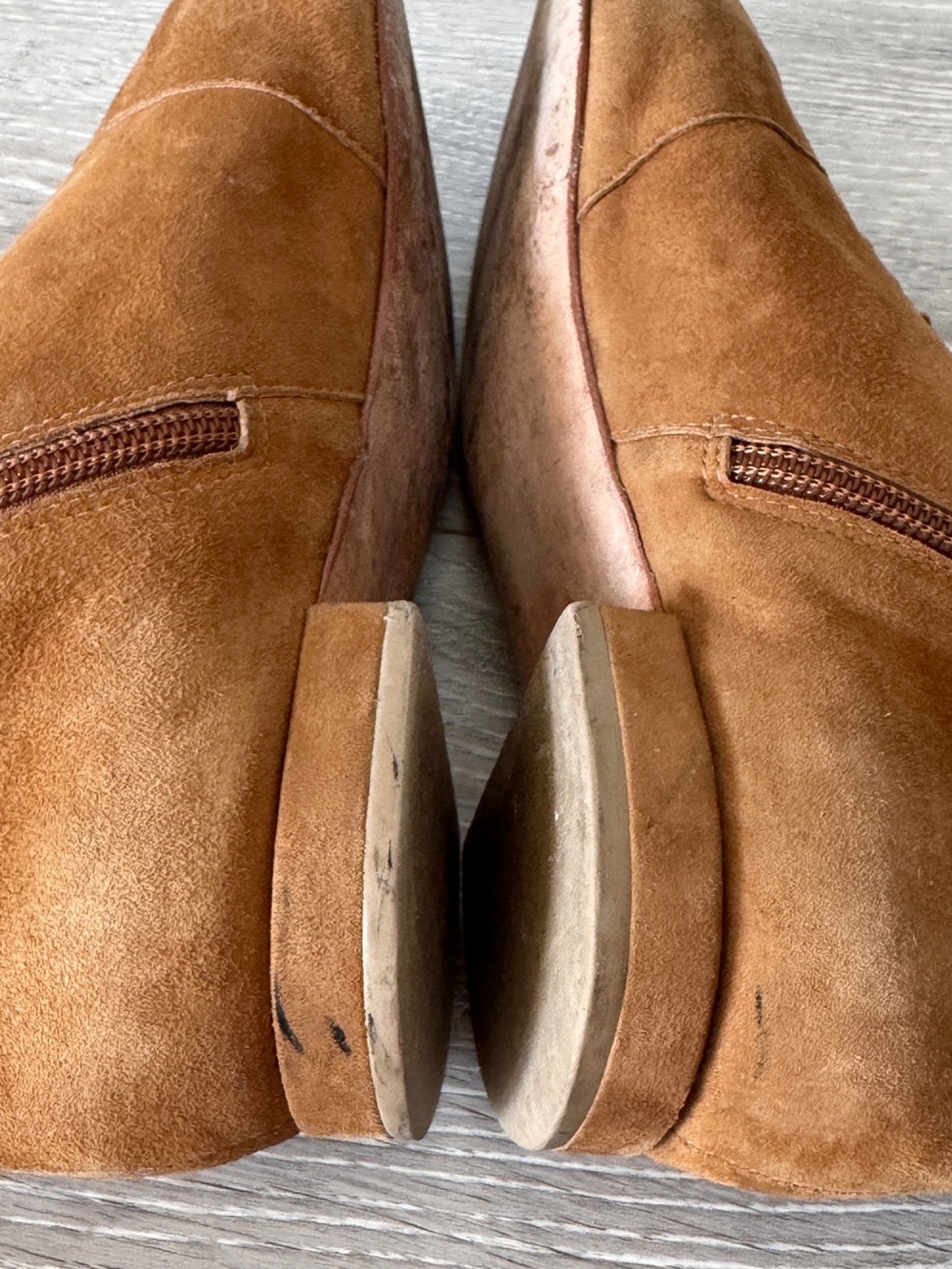 DÔEN Victoriana Suede Lace-Up Ankle Boots in Victorian low heel Pecan tan 38.5 - Picture 6 of 16